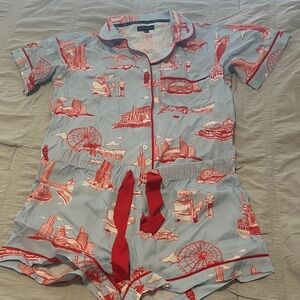 Katie Kime Pajama Set- Chicago theme size small new without tags